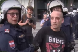 Haos na ulicama Beča: Ljevičari kamenicama zasuli desničare (VIDEO)