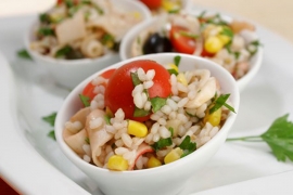 Salata od morskih plodova sa pirinčem