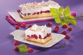 Pjenaste kocke: Osvježavajući kolač sa malinama