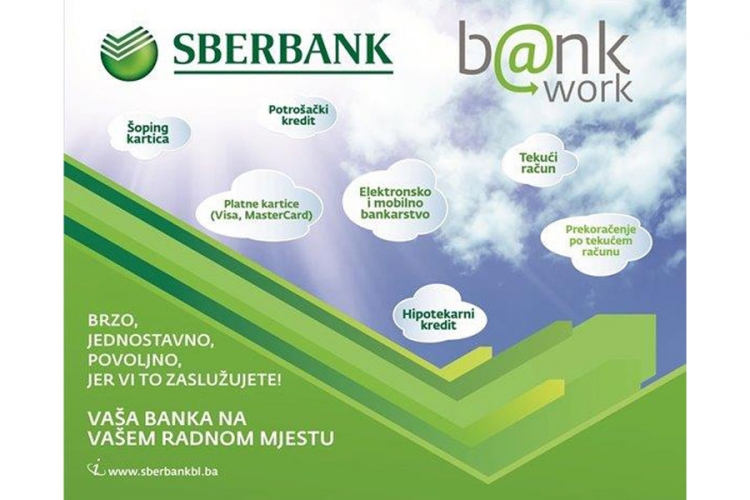 Sberbank Banjaluka na vašem radnom mjestu