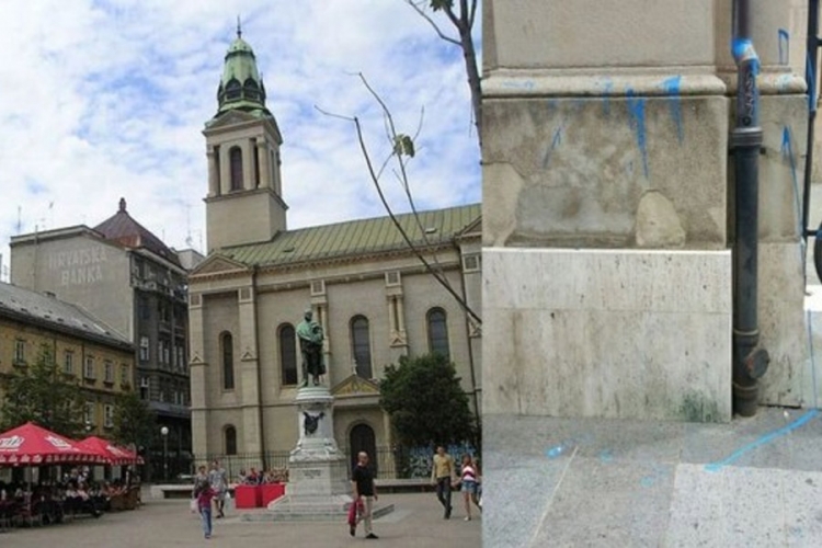 Bačena boja na srpsku crkvu u Zagrebu