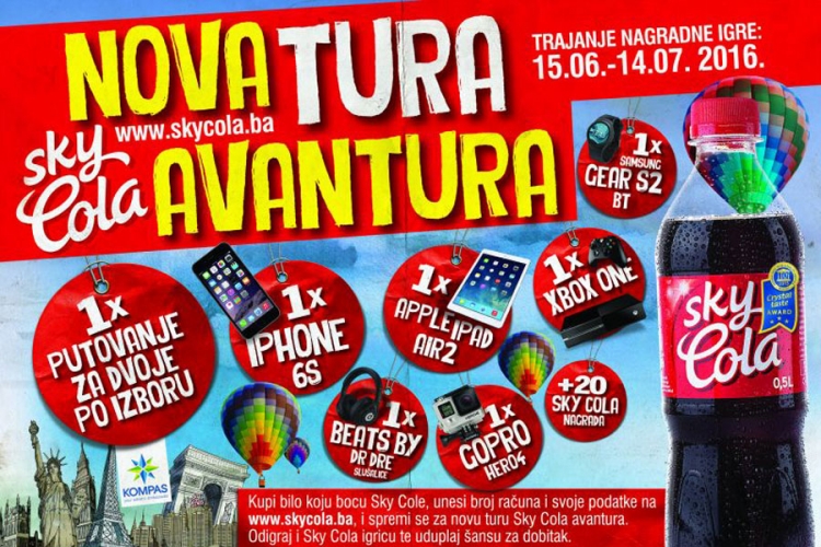 Osvježite se uz omiljeni okus Sky Cole i iskušajte sreću