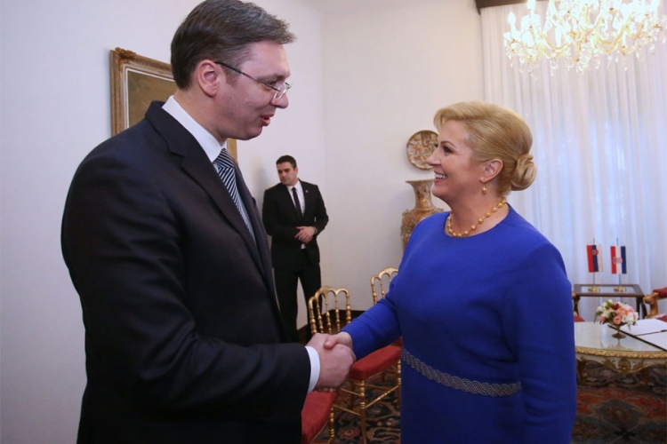Vučić i Grabar - Kitarović smanjuju tenzije između Beograda i Zagreba
