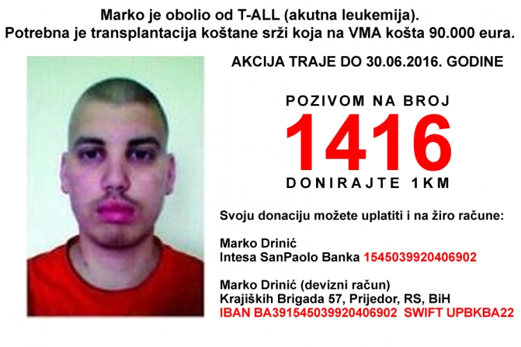 HITNO potrebna pomoć prijedorskom maturantu