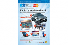 BBI banka i MasterCard vas nagrađuju:„Karticu provuci, auto izvuci“