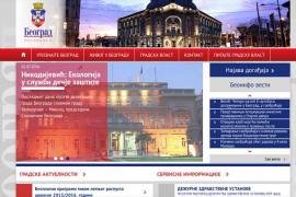 Hakovan sajt grada Beograda, na naslovnoj strani stajala hrvatska ...