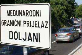 Zadržavanja na graničnom prelazu Doljani do 30 minuta