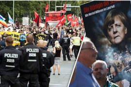 Demonstracije protiv Merkelove na ulicama Berlina  