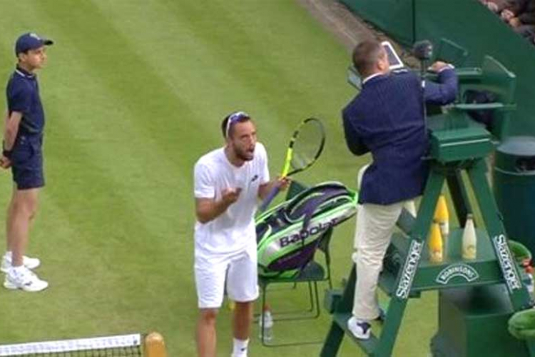 Pljušte kazne na Vimbldonu: Troicki kažnjen sa 10.000 dolara 