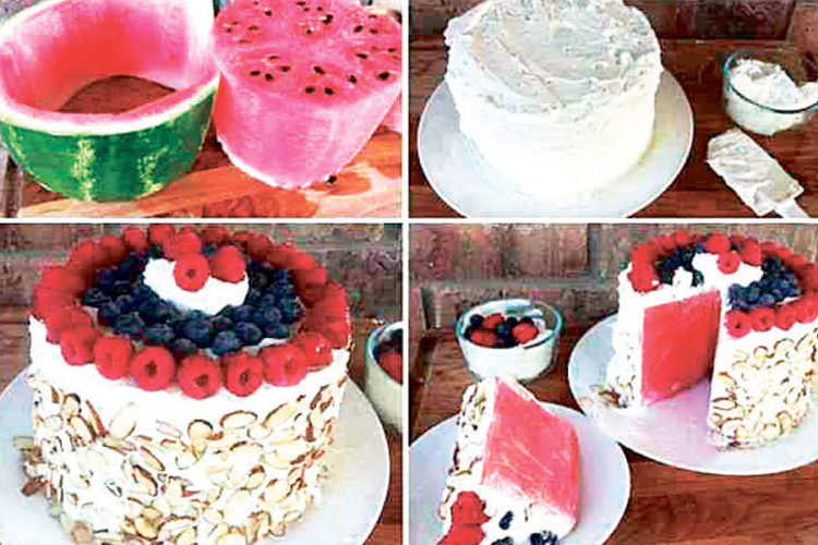 Poslastica za vrele dana: Torta od lubenice