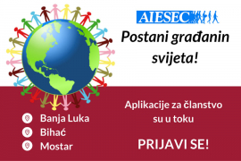 AIESEC te zove: Prijavi se, pridruži se