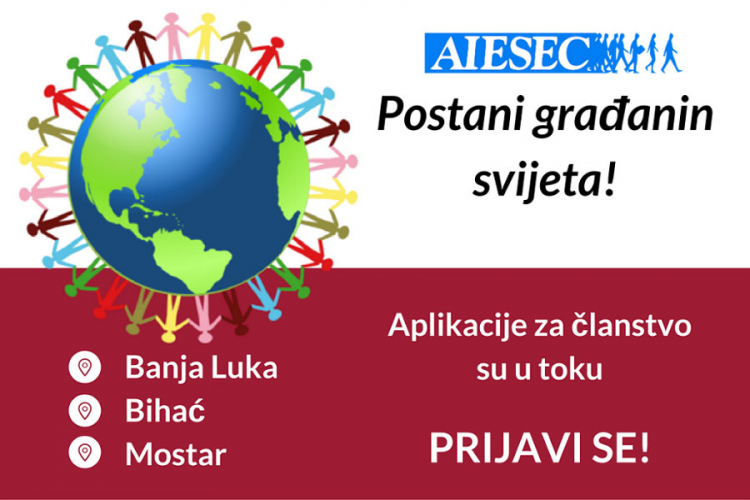 AIESEC te zove: Prijavi se, pridruži se