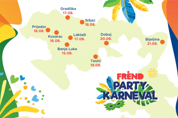 M:tel i „Frend Party karneval“ na najposjećenijim kupalištima i bazenima