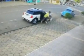 Ovo se zove sreća: Preživio nalet automobila u punoj brzini (VIDEO)