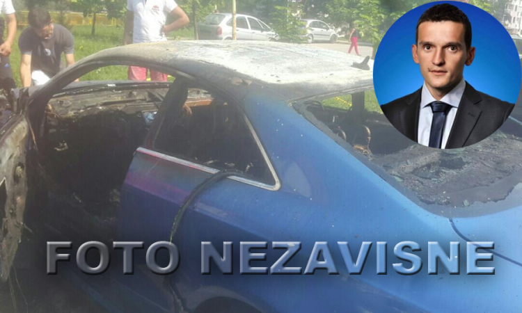 Zapaljen skupocjeni audi SDS-ovom kandidatu za teslićki parlament (FOTO)