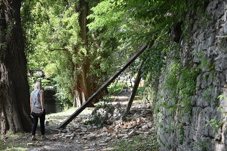 Banjaluka: Opet se urušio dio Kastela