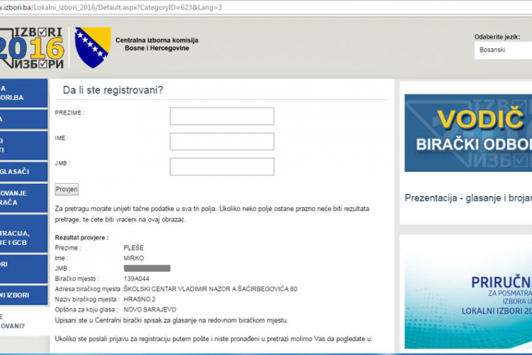 Umro prije 10 godina, a još na biračkom spisku
