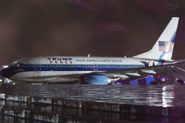 Avion Trampovog saradnika skliznuo sa piste (VIDEO)



