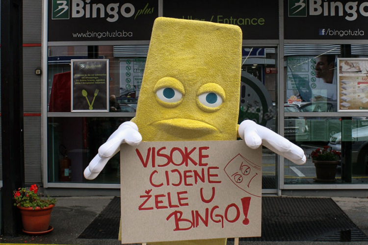 Visoke cijene protestovale ispred Binga