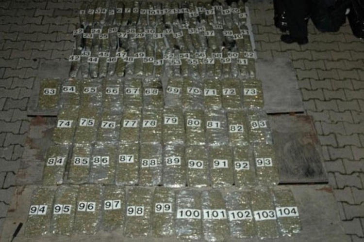 Zaplijenjeno 150 kilograma skanka