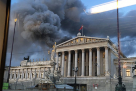 Gorio austrijski parlament, nema povrijeđenih
