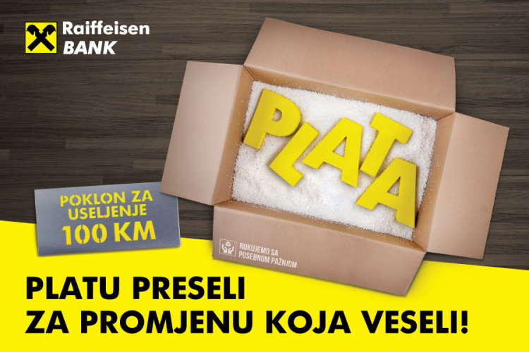 Posebna ponuda za prenos plate na Raiffeisen banku