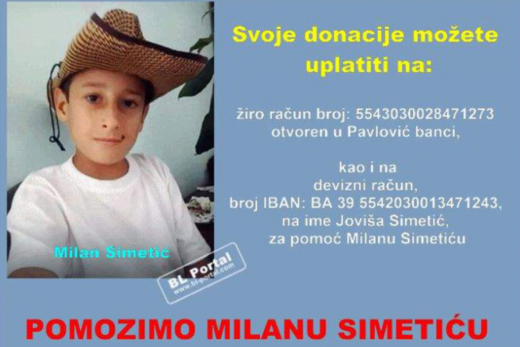 Dječaku za život potrebno 500.000 evra