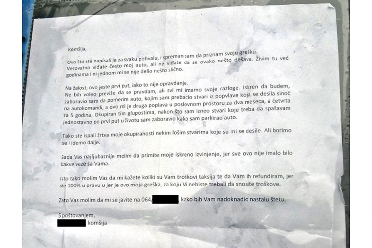 Komšije se sprijateljile poslije blokade automobila na parkingu (FOTO)