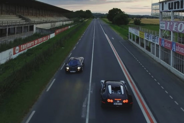 "Sudar" Bugatti Veyrona i McLarena F1 (VIDEO)