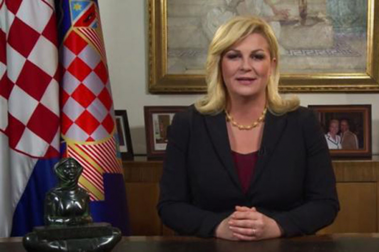 Kolinda se slikala sa ustaškom zastavom