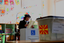Zatvorena birališta u Makedoniji
