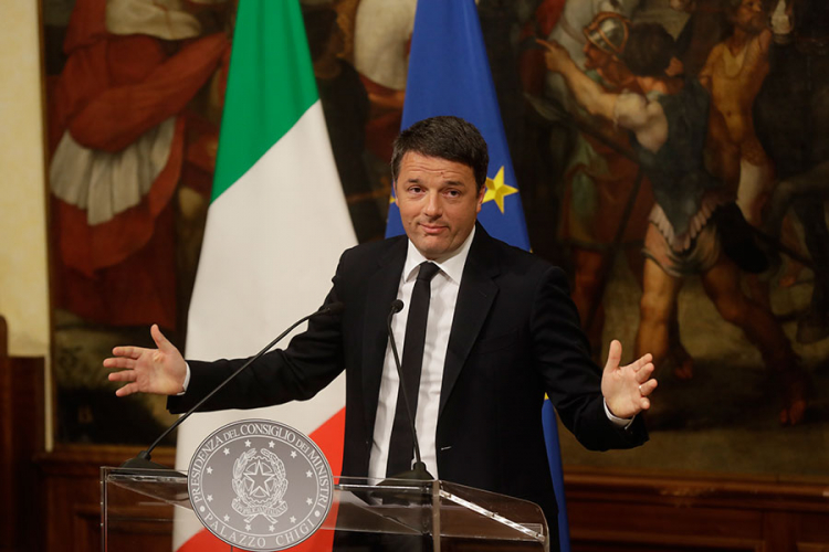 Pada italijanska vlada, premijer Renci popodne podnosi ostavku