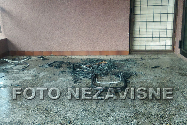 Zapaljena dječija kolica u zgradi u Banjaluci