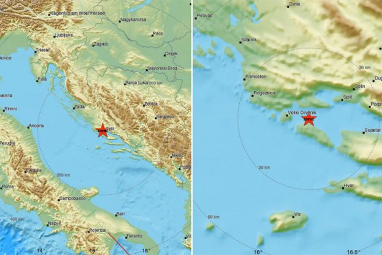 Snažan zemljotres uznemirio stanovnike BiH i Hrvatske, padale stvari, tresli se zidovi (FOTO)