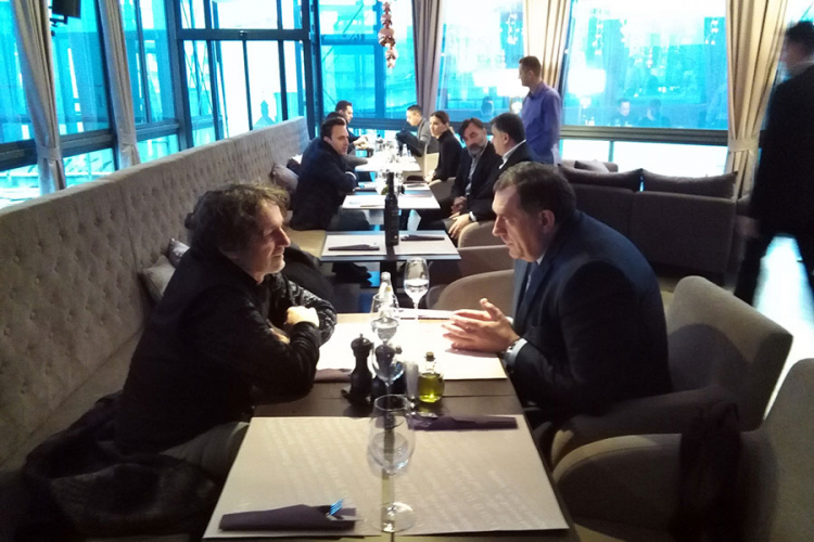 Dodik i Bregović na zajedničkom ručku