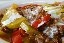 Ručak od tikvica i mljevenog mesa


