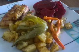 Hrskavi krompir s povrćem