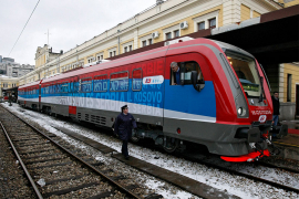 Srpski voz sa freskama ide u Vršac