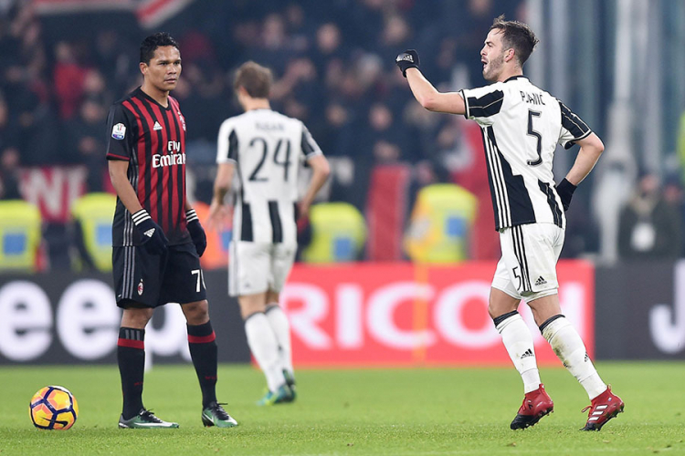 Juventus u polufinalu Kupa Italije, Pjanić strijelac