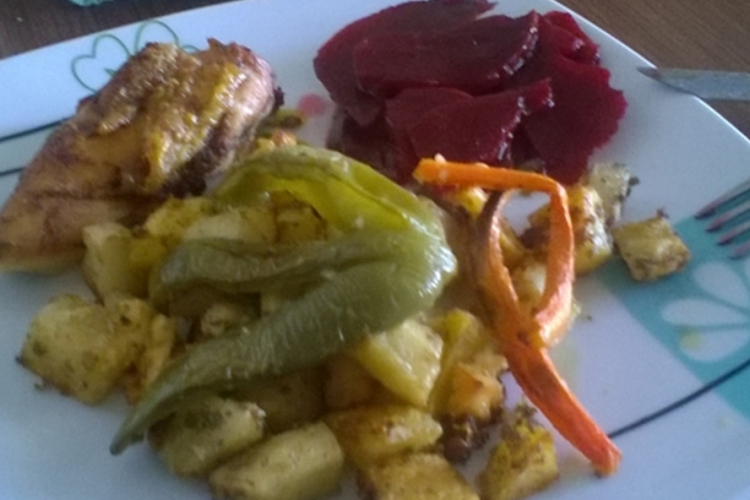 Hrskavi krompir s povrćem