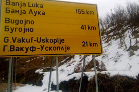 Na putnom pravcu Prozor-Rama - Gornji Vakuf: Tabla puna pravopisnih ...