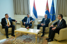 Počeo sastanak Vučića i Nikolića sa Dodikom i Ivanićem (FOTO)