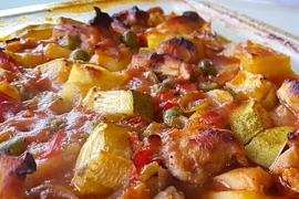 Zapečena piletina sa povrćem iz rerne