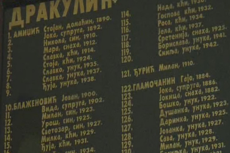 Obilježavanje 75 godina od pokolja Srba u Drakuliću