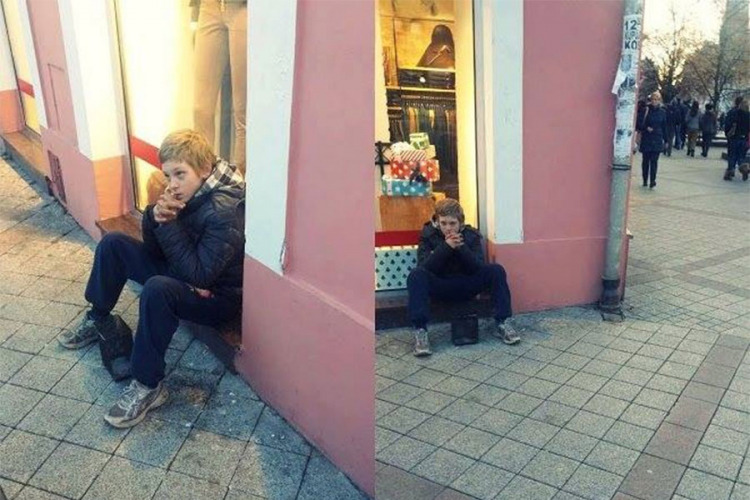 Tuga na ulicama: Dječak sa modricama prosio za druge