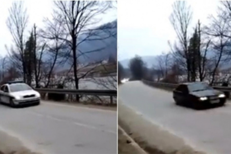 Filmska potjera za crnim BMW-om na putu Maglaj-Zavidovići (VIDEO)