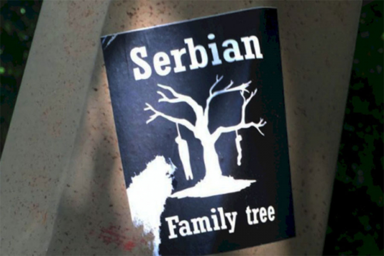 Zbog postavljanja naljepnica 'Serbian family tree' priveden 19-godišnjak