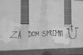Hrvatska: Na pravoslavnoj crkvi ponovo ispisane ustaške parole (FOTO)