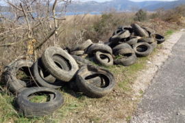 Istrošene gume bacili u Park prirode Hutovo blato
