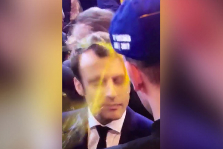 Francuski predsjednički kandidat dobio jaje u glavu ( VIDEO)